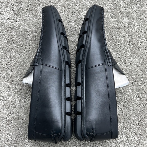 NEW Coach Mott Driver Loafer Mocs Black Leather Monogram Men’s 9 D - Picture 7 of 10